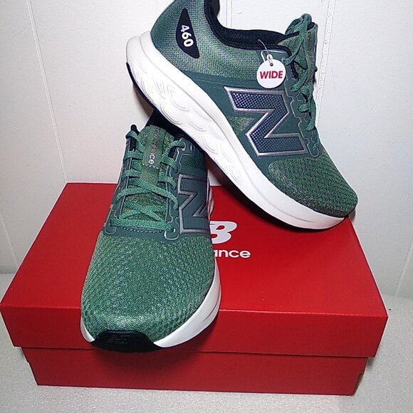 New Balance Mens Size 9.0 WIDE 460 V4 Green/Black Men's Running Shoes M460CJ4 - Picture 1 of 8